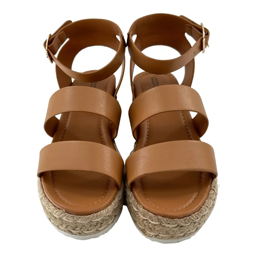 Platform Espadrilles Women’s Sandals (Tan) - Size 6.5 - Picture 2 of 11